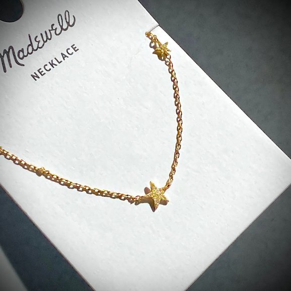 Madewell NWT Shimmer Star Station Necklace - Picture 6 of 8